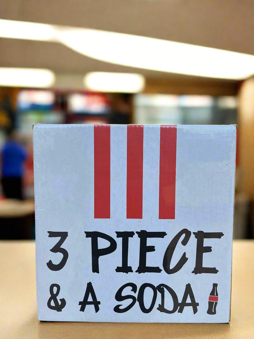 3 PIECE AND A SODA' JUST BREAK IT MYSTERY BOX - 3 ITEMS NFL FOOTBALL RUN