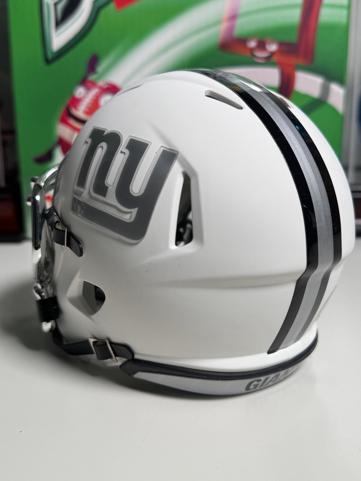 Saquon Barkley Signed Mini Helmet – Custom Matte White – Beckett COA Included