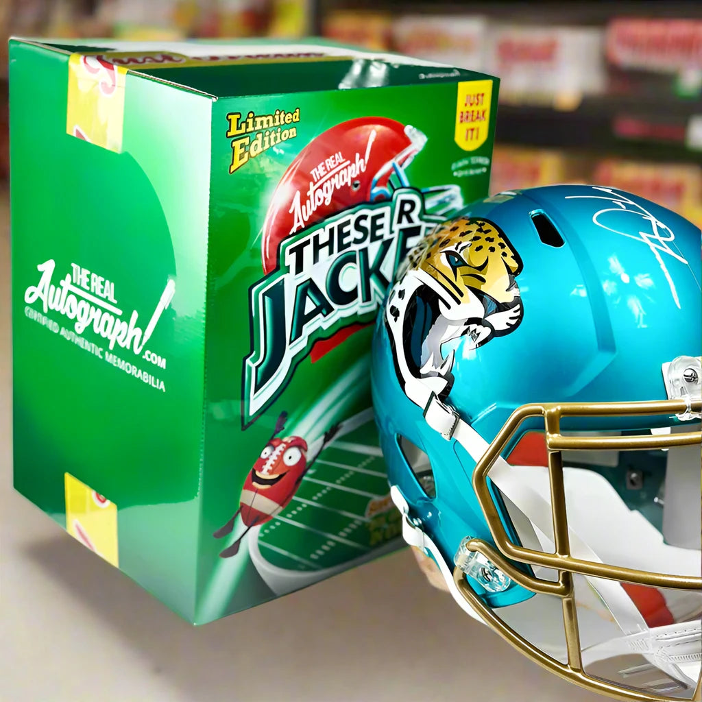 THESE R JACKED' JUST BREAK IT PERSONAL MYSTERY BOX - 1 ITEM FOOTBALL FULL SIZE HELMET - SIGNED Authentic