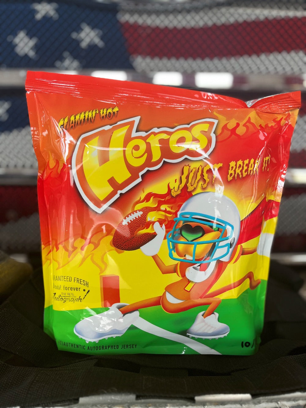 'FLAMIN' Hot Heros Jersey - Mystery Bag - 1 Football Jersey - Authentic Autograph
