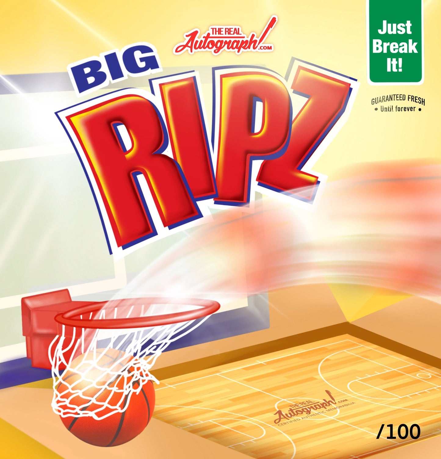 BIG RIPZ' JUST PERSONAL BREAK IT - 1 ITEM NBA JERSEY - SIGNED Authentic