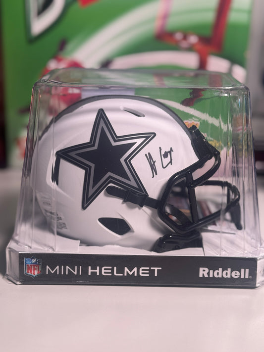 Amari Cooper Signed Dallas Cowboys Lunar Eclipse Mini Helmet – Beckett COA – Excellent Condition