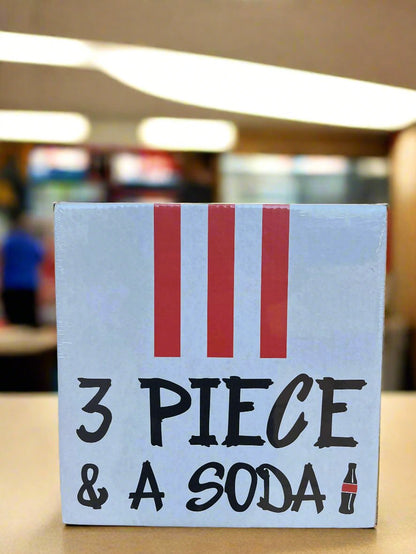 3 PIECE AND A SODA' JUST BREAK IT MYSTERY BOX - 3 ITEMS NFL FOOTBALL RUN