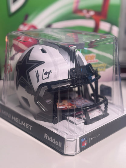 Amari Cooper Signed Dallas Cowboys Lunar Eclipse Mini Helmet – Beckett COA – Excellent Condition