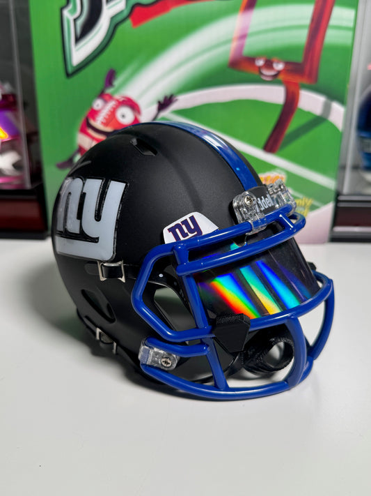 Kadarius Toney Signed Mini Helmet – Custom Matte Black – COA Included