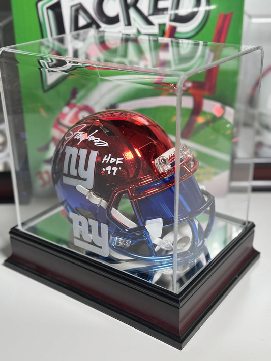 Lawrence Taylor Signed Mini Helmet – HOF ’99 Inscription – Beckett COA – Rare - Red & Blue Custom Design